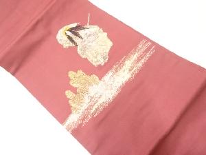 能楽模様織出し名古屋帯